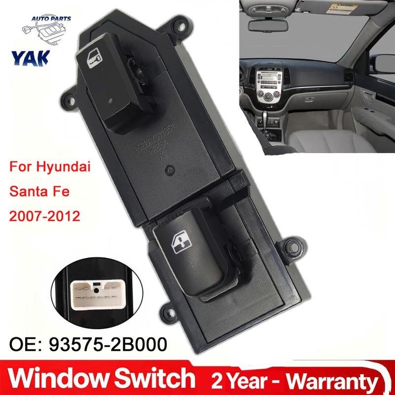 For Hyundai Santa Fe 2007 2008 2009 2010 2011 2012 Power Window Control Switch Glass Lifter Button Car Accessories 93575-2B000