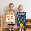KIDS KING 18 Boho Laminated Educational Posters for Preschoolers - Pre-K and Kindergarten Learning Poster Charts for Toddlers 1-3-5 Years Old -