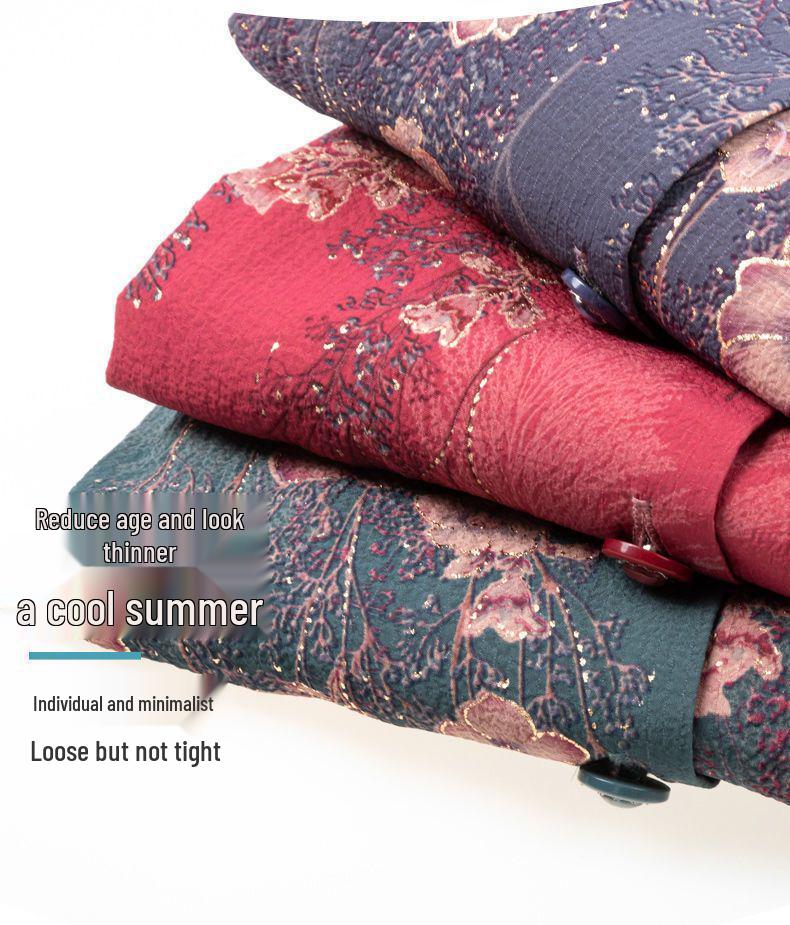 Omas Frühlings- und Herbst-Siebenarm-Outfit für Senioren