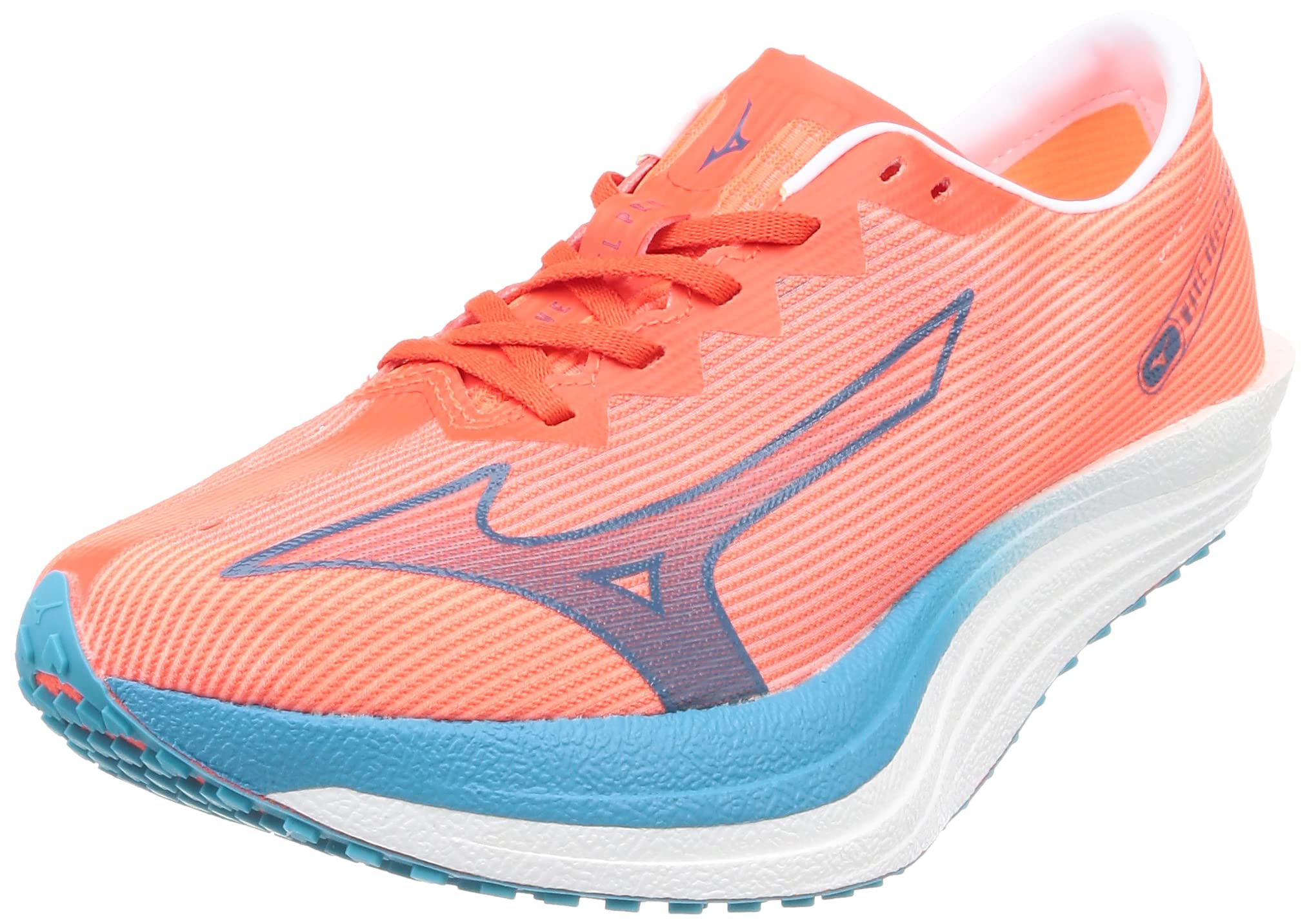 

Mizuno Wave Duel Pro Track and Field Short Track and Field 2E Shoes, Club, Competition, Lightweight, Distance, Spikes, Track, Coral/Blue Green/Blue,