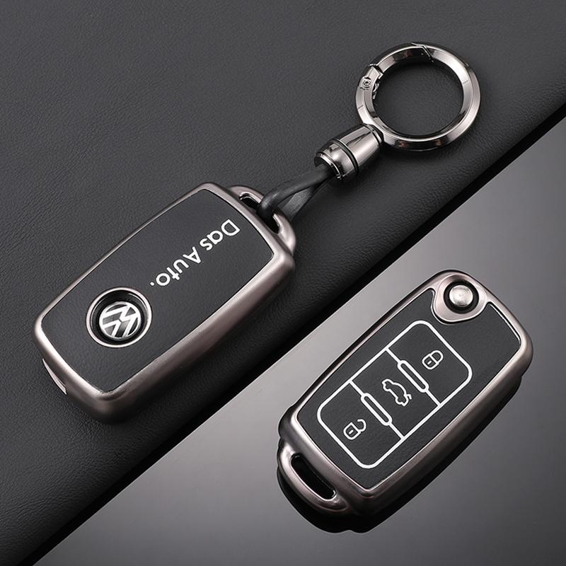 Pentru VOLKSWAGEN VW Carcasă Cover Shell din Piele pentru Cheie Auto Remote Pentru Volkswagen VW Polo Golf Passat Tiguan Beetle Caddy T5 Up Eos Keych