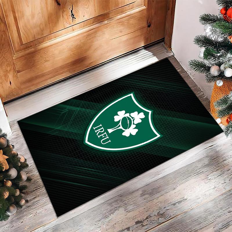 Ireland Rugby Crystal Velvet Carpet Soft Anti?Slip Floor Mat Comfortable Home Living Room Bedroom Decor Rug