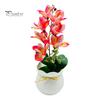 Simulation Magnolia Flower Artificial Potted 7 Head Home Office Living Room Table Centerpiece Wedding Faux Floral Plants Bonsai Indoor Outdoor Desktop