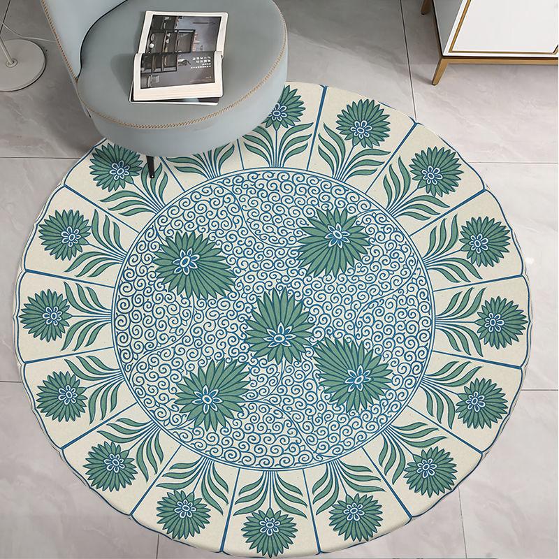 Round Carpet for Living Room Bed Room Floor Carpets Home Decor 3D Printed Rugs Anti-slip Mat