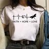 New Love Heart Dragonfly Print Women T-Shirt Fashion Casual Short Sleeves Ladies O-Collar T Shirts Streetwear Graphic Print Tops