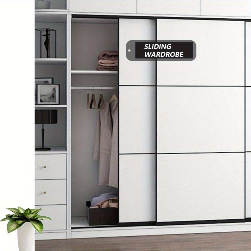 1-Pack L-Shaped Magnetic Door Catch, No-Drill with Adhesive for Cabinet Sliding Doors, Invisible Design, Corrosion-Resistant