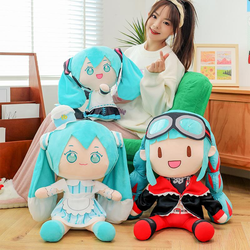 New Hatsune Series Plush Toys for Girls Sleeping At Home Comforting Pillow Cartoon Future Doll Birthday Gift
