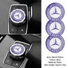 1 Stück 29mm Klebeaufkleber für kleine Mediensteuerung am Auto für Mercedes Benz A C E R M Klasse CLA GLA AMG W204 W210 W124 W205 W203 Auto Gadgets