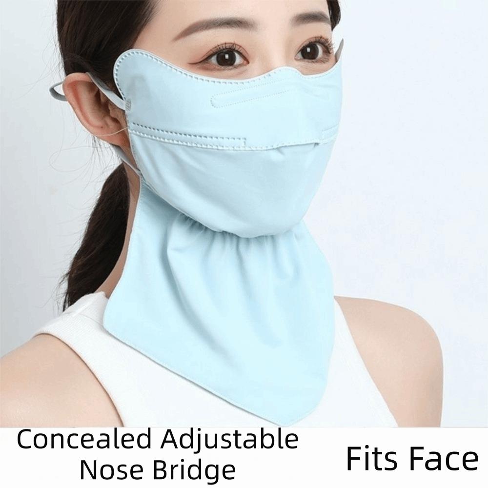 Breathable Ice Silk Mask Quick Drying Sun Protection Mask Fashion Anti-UV Mask Scarf  Women