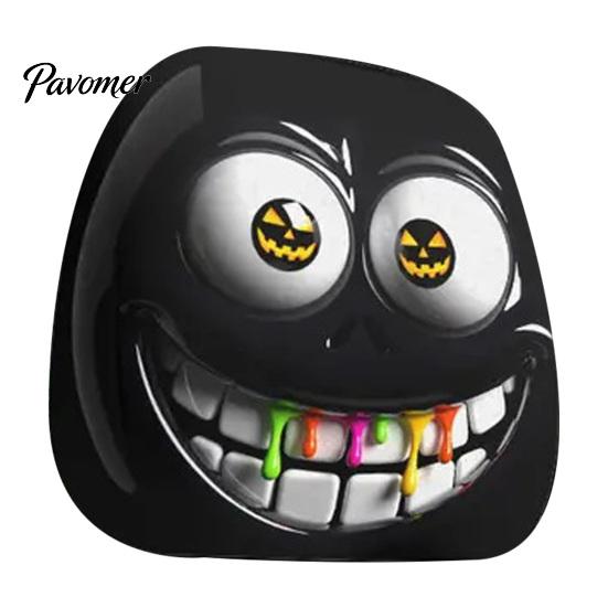 Horror Theme Auto Accessories Funny Expression Car Headrest Cover,Elastic Seat Protector, Universal Scary Novelty Gift for Lovers Ghost Face Interior
