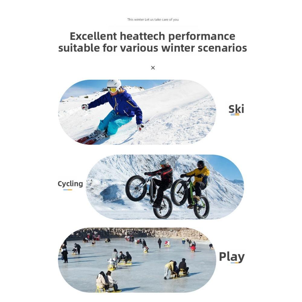 **Winter Ski Gloves Minimalist Style Warm Gloves Women Autumn Winter Waterproof Outdoor Cycling Thickened Men Gloves**
