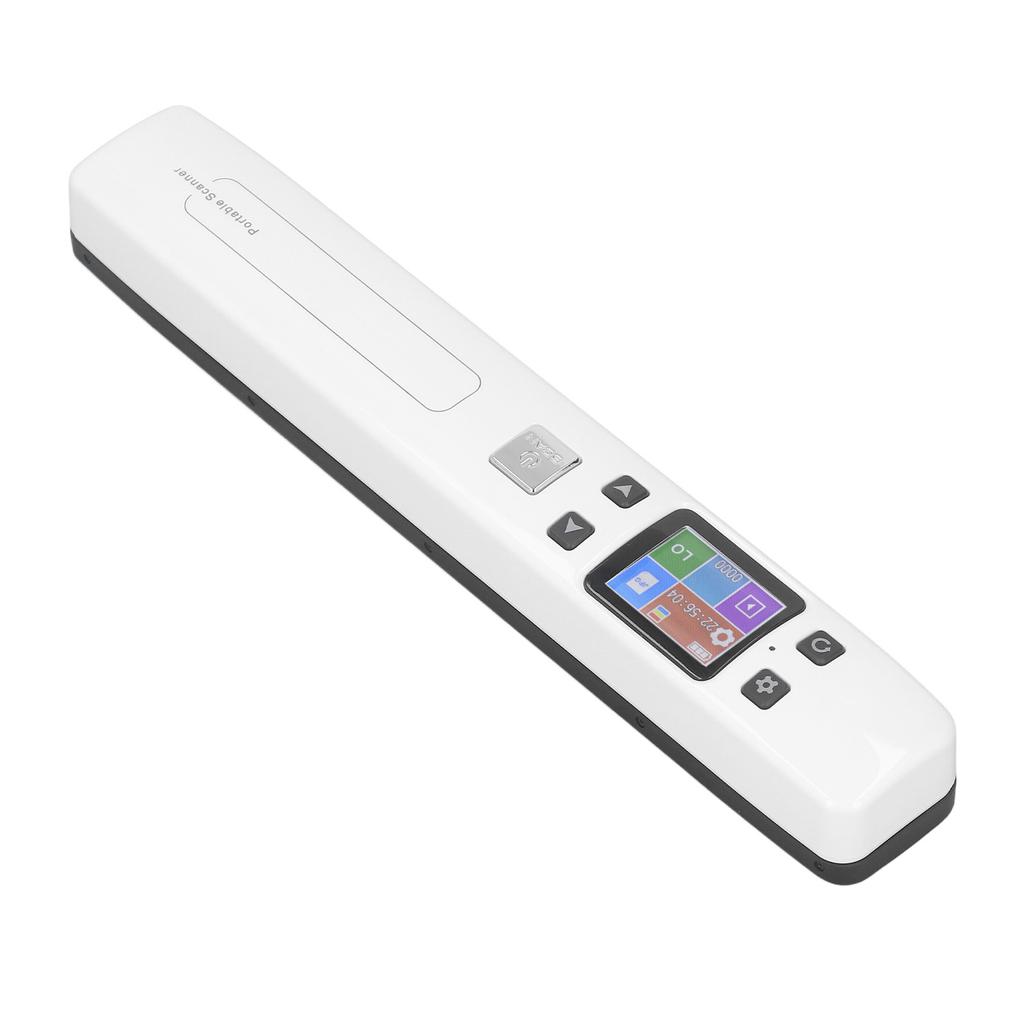 Portable Photo Scanner HD Color Screen Document Scanning Device for Home School Office Built In Battery White