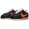 Nike Cortez TXT Black Safety Orange Unisex Sneakers Sail Muslin HF0263-003