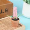1:12 Dollhouse Miniature Xmas Tree Micro Tree Potted Plant Ceramic Flower Pot Lavender Rose Green Plant Home Decor Toy