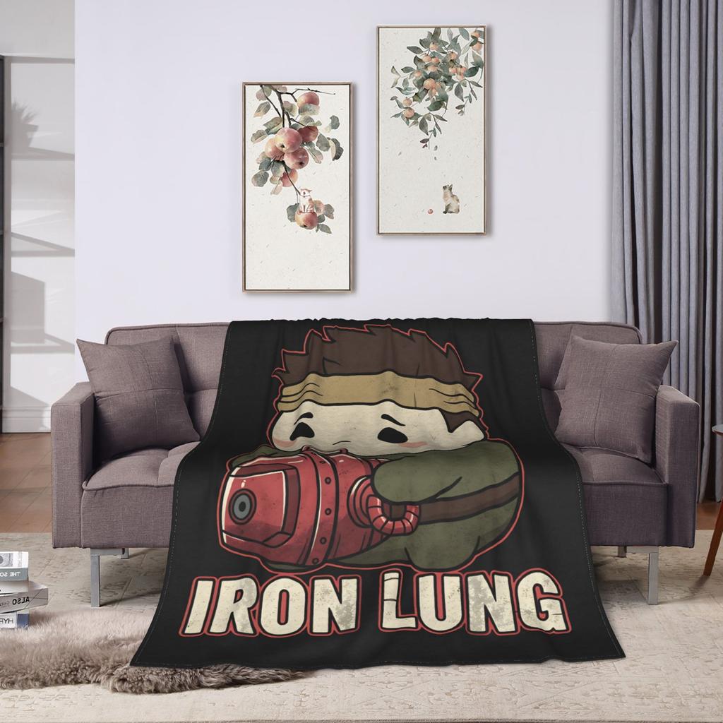 Horror Game Iron Lung Blanket Quality Soft  Throw Blanket Spring Child Living Room Print Bedspread