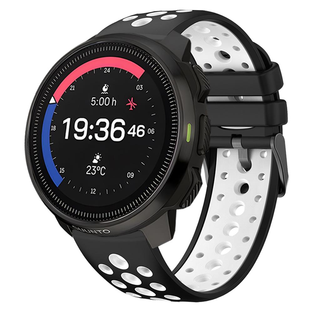 22mm Two-Tone Sports Silicone Strap For Suunto RACE S / Vertical / 5 9 Peak Pro Watch Band For Suunto Ocean Wristband Bracelet