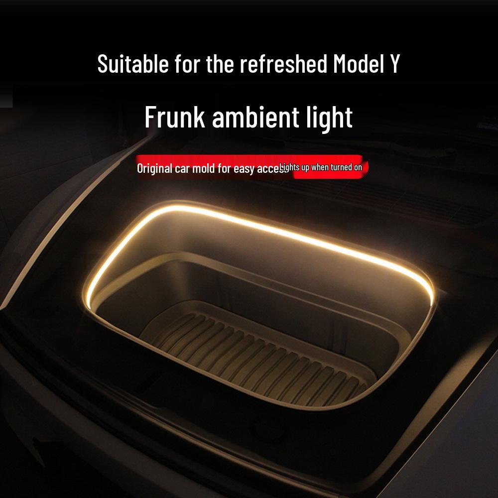 

Подсветка салона для Tesla Model Y3 Frunk – Простая установка Refresh MY21-25 Front Trunk Ambient Light