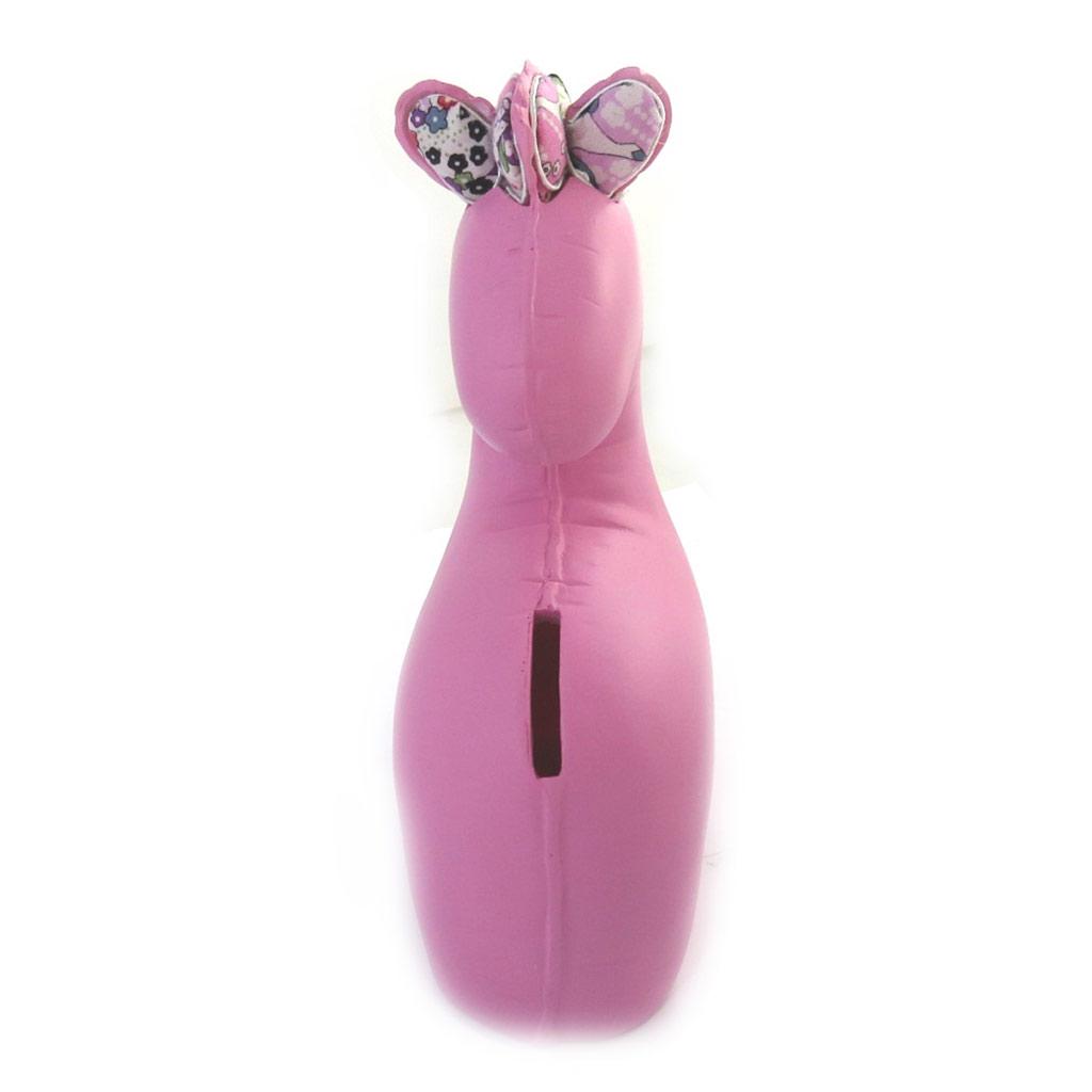 Les Trésors De Lily [N0897] - Skarbonka żywiczna 'Pasja Konie' różowa - 20x14x9 cm