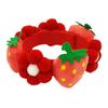 Pet Collar Dog Collar with Flower Strawberry Design for Puppy 2Pcs