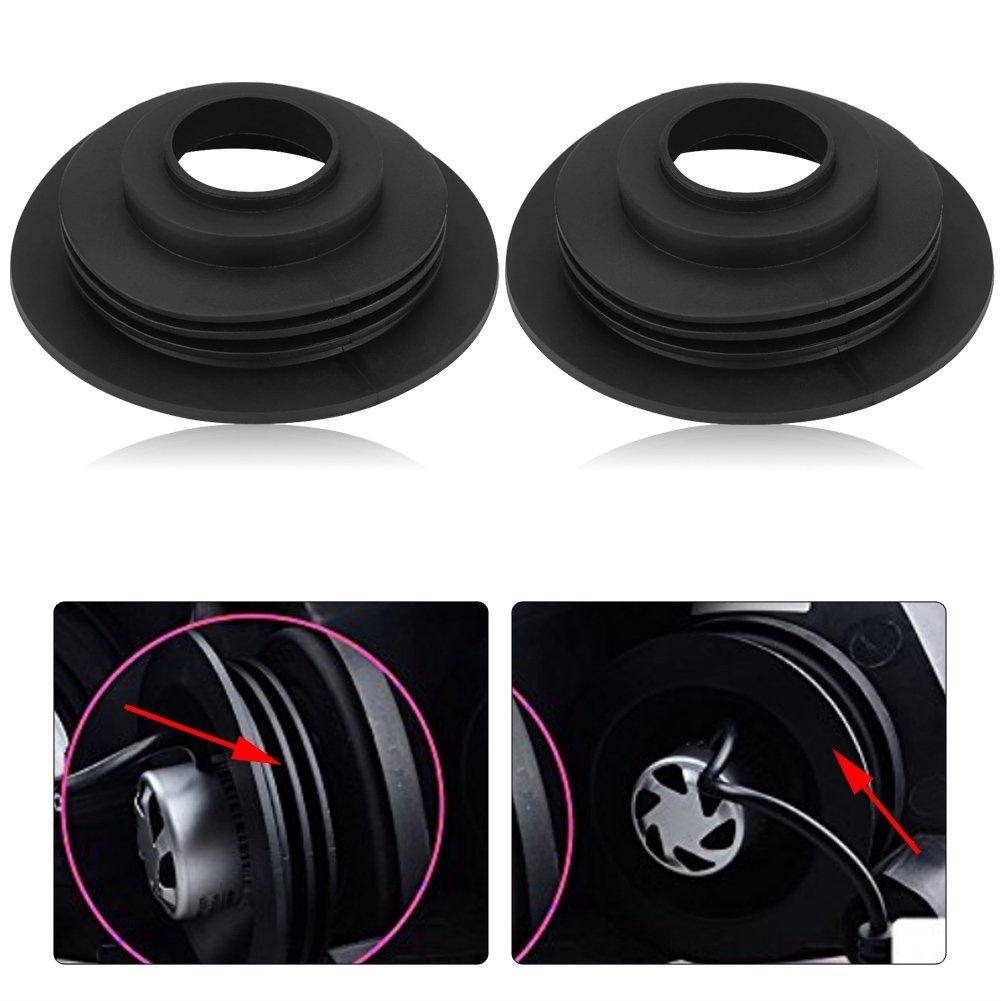 KIMISS 2pcs Headlight Seal Cap Car LED Headlight Rubber Dustproof Ceiling Cover Cap for H4 H7 H8 H119005 Bulb