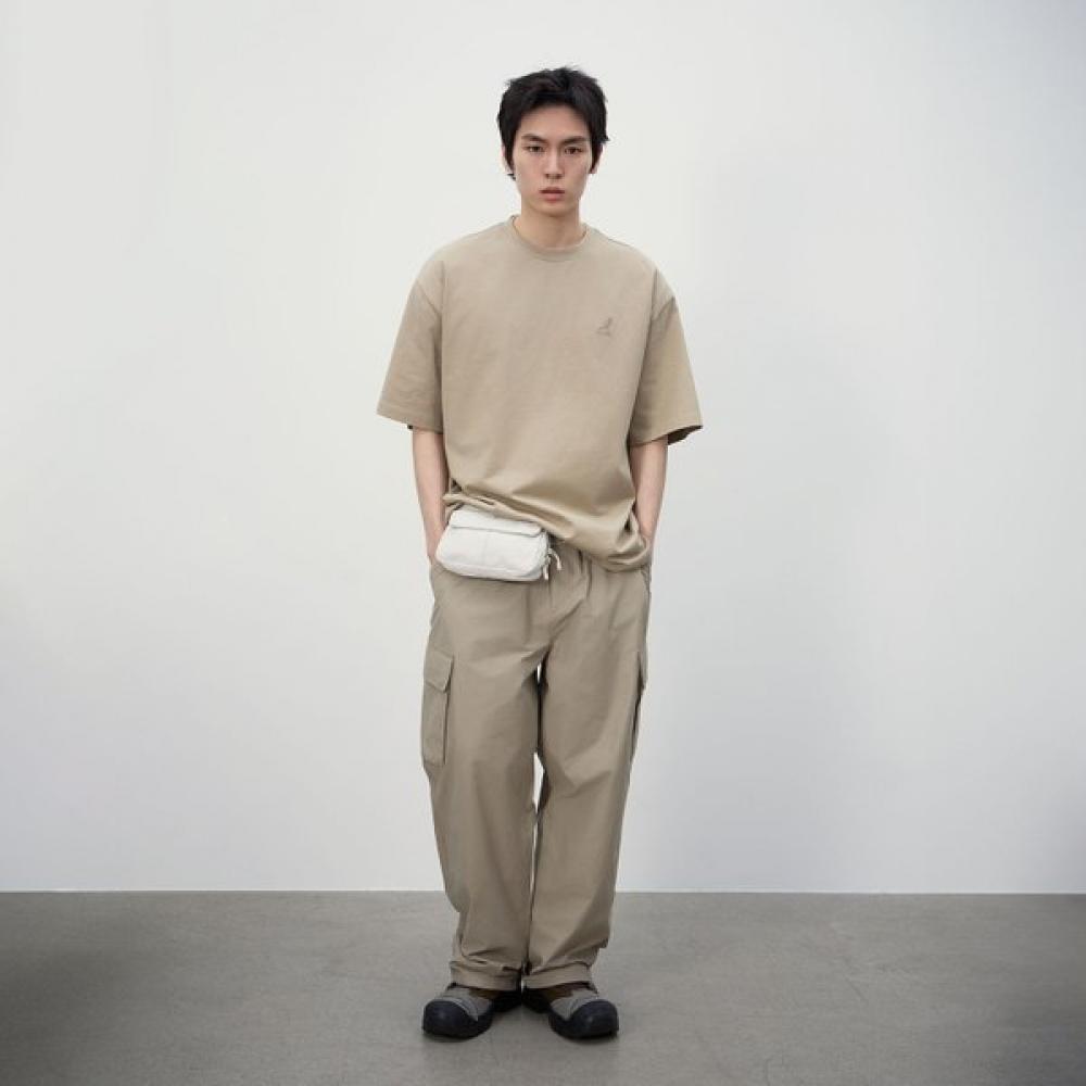 Kangol Pulse Panelled T shirT Beige 2831 SS