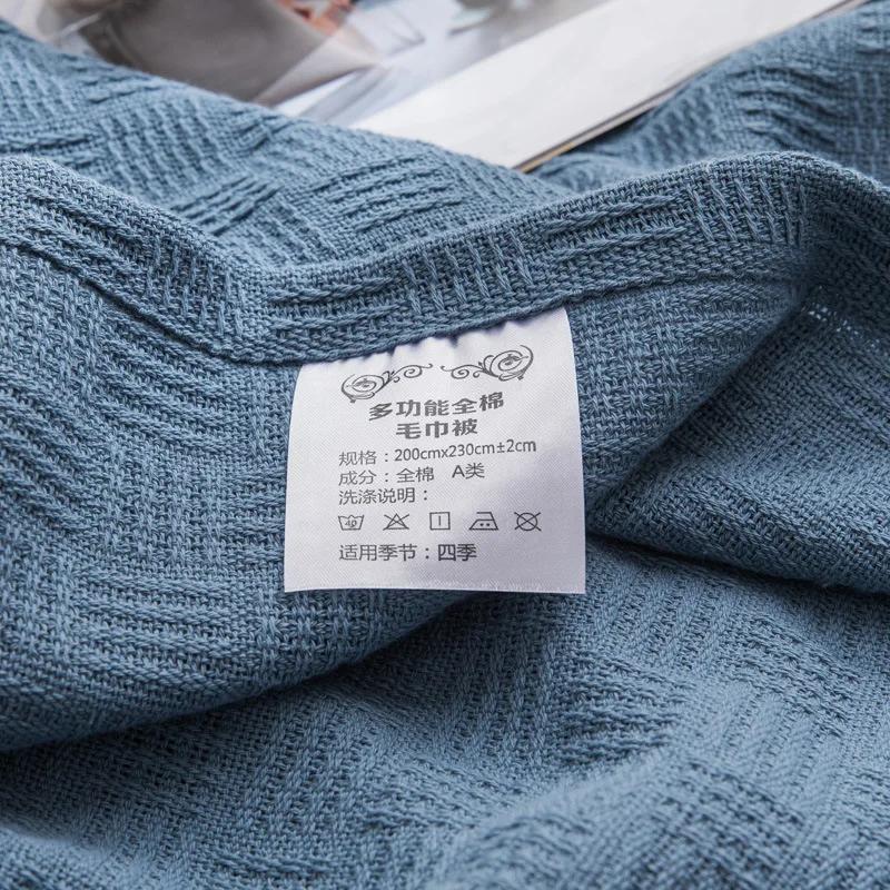 Advanced Pure Cotton Gaze Toalha Colcha Single Double Verão Fino Toalha Cobertor