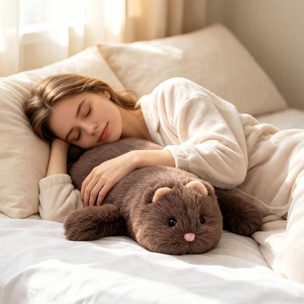 Realistic Ferret Stuffed Animal Plush Toy Soft Cute Plushie for Kids