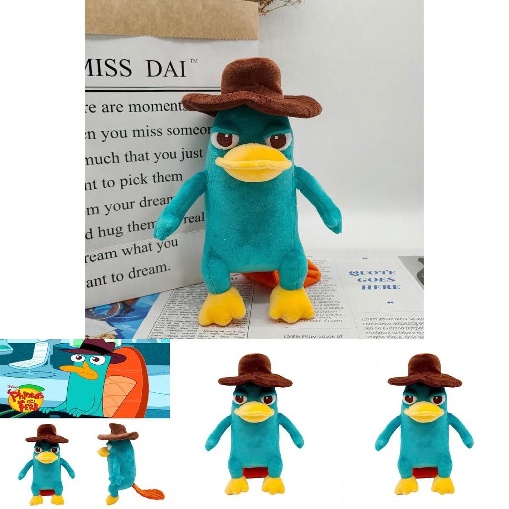 9.8in Perry das Schnabeltier Plüschpuppe Weiches Stofftier Spielzeug Kinder Weihnachtsgeschenk