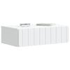 Wall Mounted Side Table White 59 x 34.5 x 17 cm