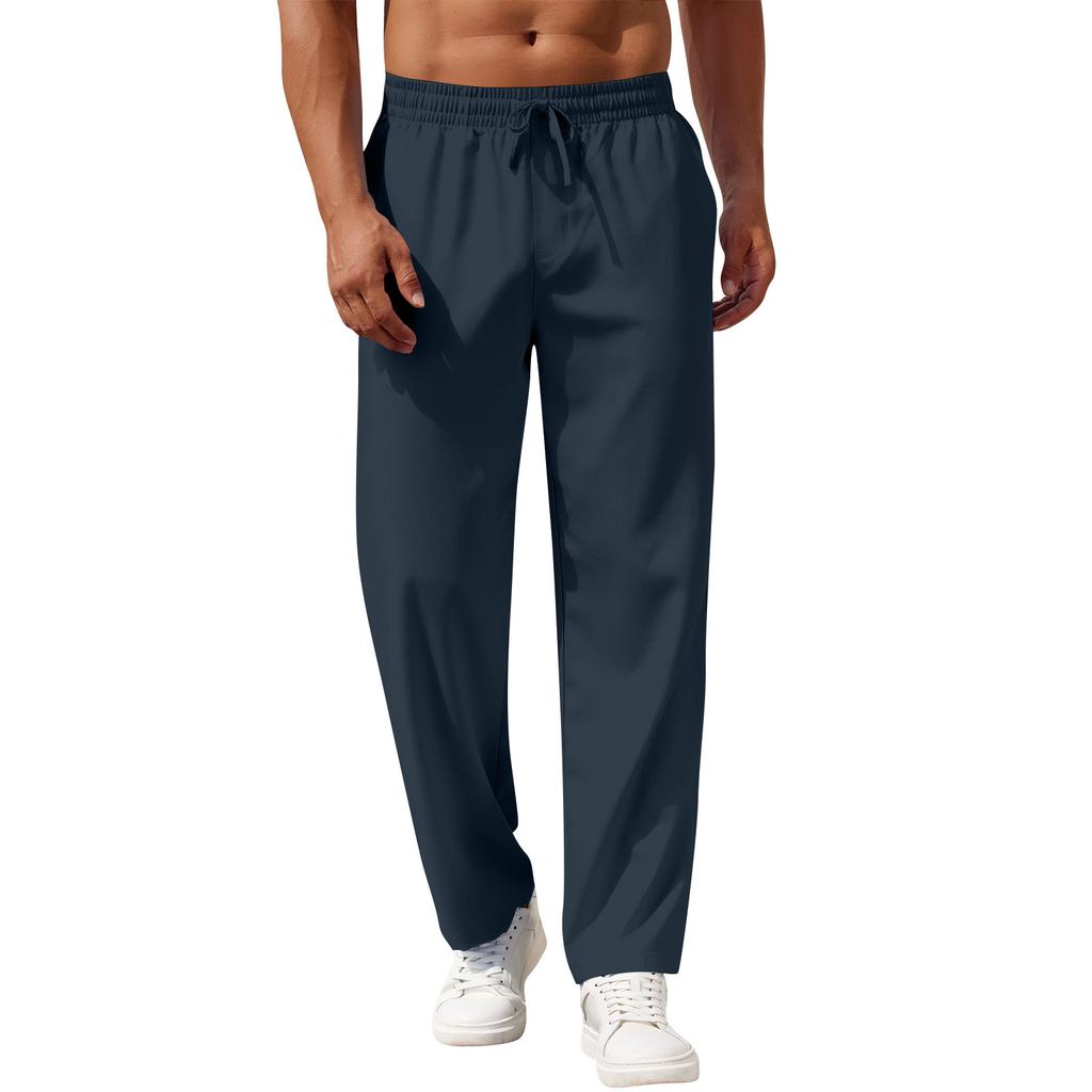 Herren Overalls Kordelzug Multi Pocket Freizeithose Wanderhose Baumwolltwillhose