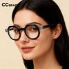 Mode Polygon Nieten Brillenrahmen Damen Marken Design Acetat Anti Blaulicht Herren Sonnenbrillen Korrektionsbrillen Farbe ändern