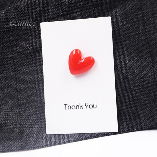 Red Heart Shape Brooch Wedding Party Jewelry Brooch Pin Women Lovers Gift Resin Love Pin Christmas New Year Gift