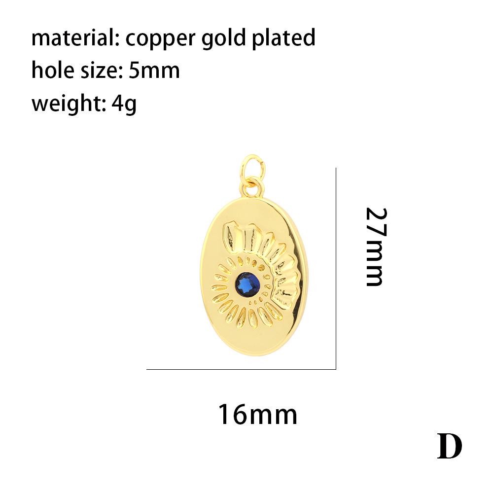 18K Gold-Plated Astronaut Evil Eye Pendant – DIY Jewelry Accessory
