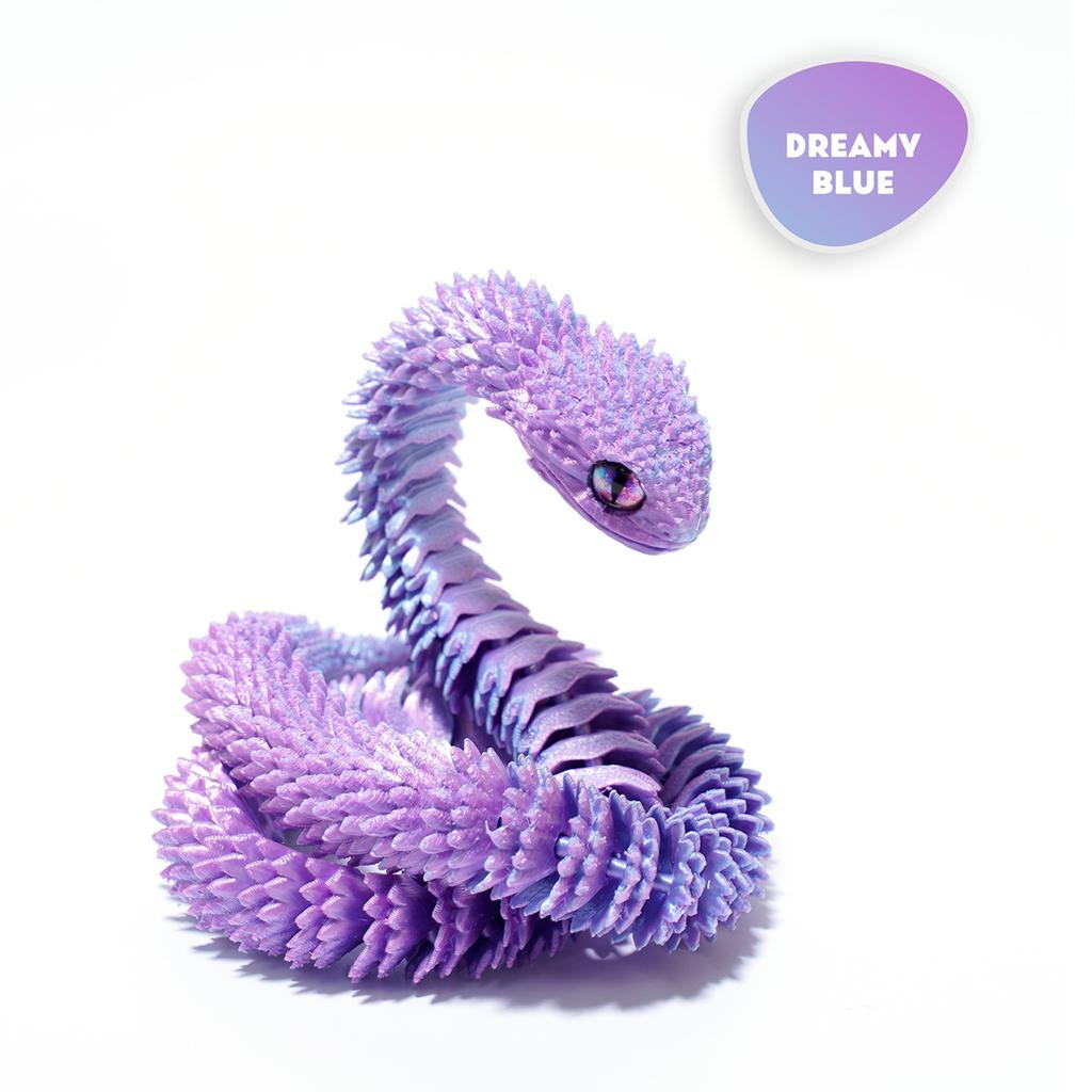 3D Printed Animals Snake Toys Magic 3D Printed Animals Flexible Snake Fidget Toy Desktop Pet Articulated Snake Collectibles