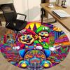 1PC Mario Bros Office Round Area Rug, Indoor Mat Suitable For Office, Under Office Chairs Bedroom Living Room Home Decor DT1212048