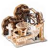 3D Wooden Puzzle Marble Run Set DIY Mechanical Track Electric Manual Model Building Block Kits Assembly Toy Gift for Teens Adult