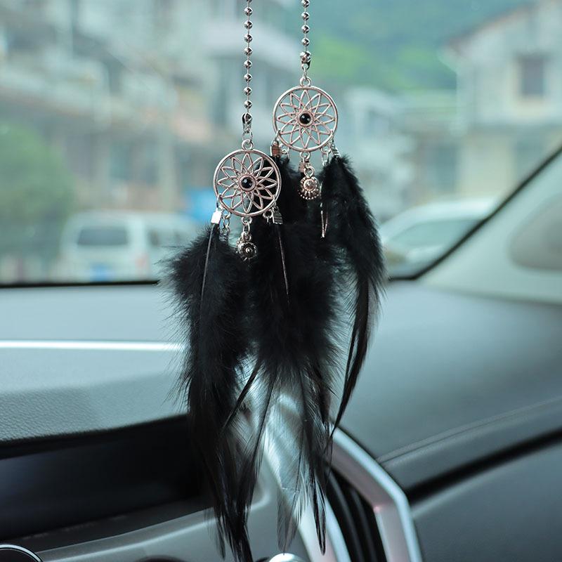 Dream Catcher Feather Car Pendant - Rearview Mirror Charm Ornament