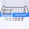 Pack of 2 Sturdy Freezer Baskets Metal Wire Storage Organizers For Refrigerator Fridge With Ventilated Designs