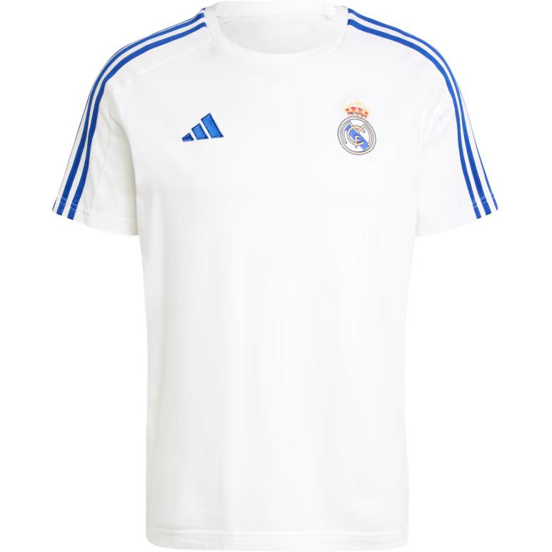adidas Men s White Real Madrid DNA Short Sleeve T-Shirt IT3814 XL