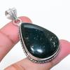 Natural Moss Agate Gemstone Handmade 925 Sterling Silver Pendant 1.97" AP-14976