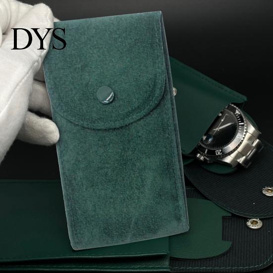 Bracelet Storage Bag Watch Anti-wear Anti-scratch Shock-proof Press Button Short Velvet Necklace Snap Design Portable Jewelry Packing Pouch Daily Use