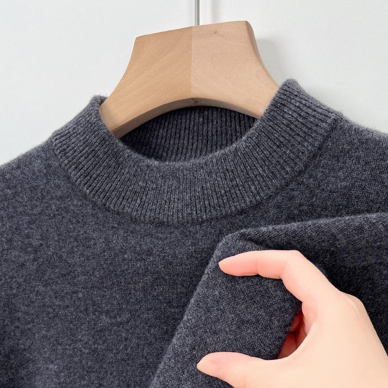 2025 Men s Autumn/Winter Thick Wool Half-High Collar Sweater 165
