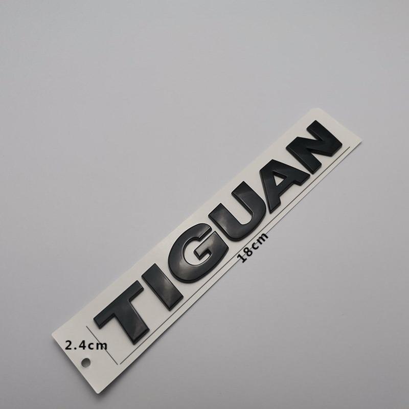 1Pc Rear Trunk Emblem Badge Sticker ABS Plastic Silver and Black for CADDY LAVIDA TIGUAN TIGUANL Logo Decorative