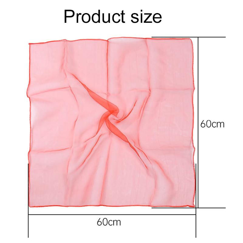 6pcs/lot Colorful Scarves Nylon Silk Children Sports Toys Dance Performance Outdoor Activity Exercise Multiplayer Games TMZ