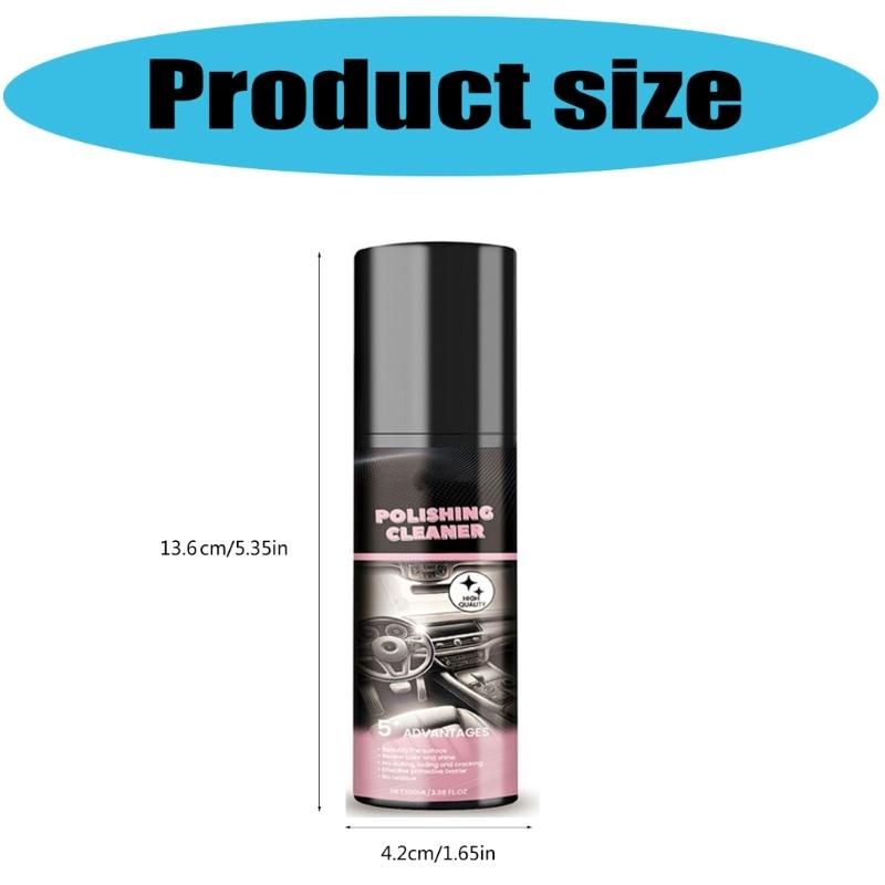 Celkový čistič interiéru ve spreji Čistič a leštidlo interiéru auta pro vylepšení auta Složení vhodné pro péči o gumu a kůži