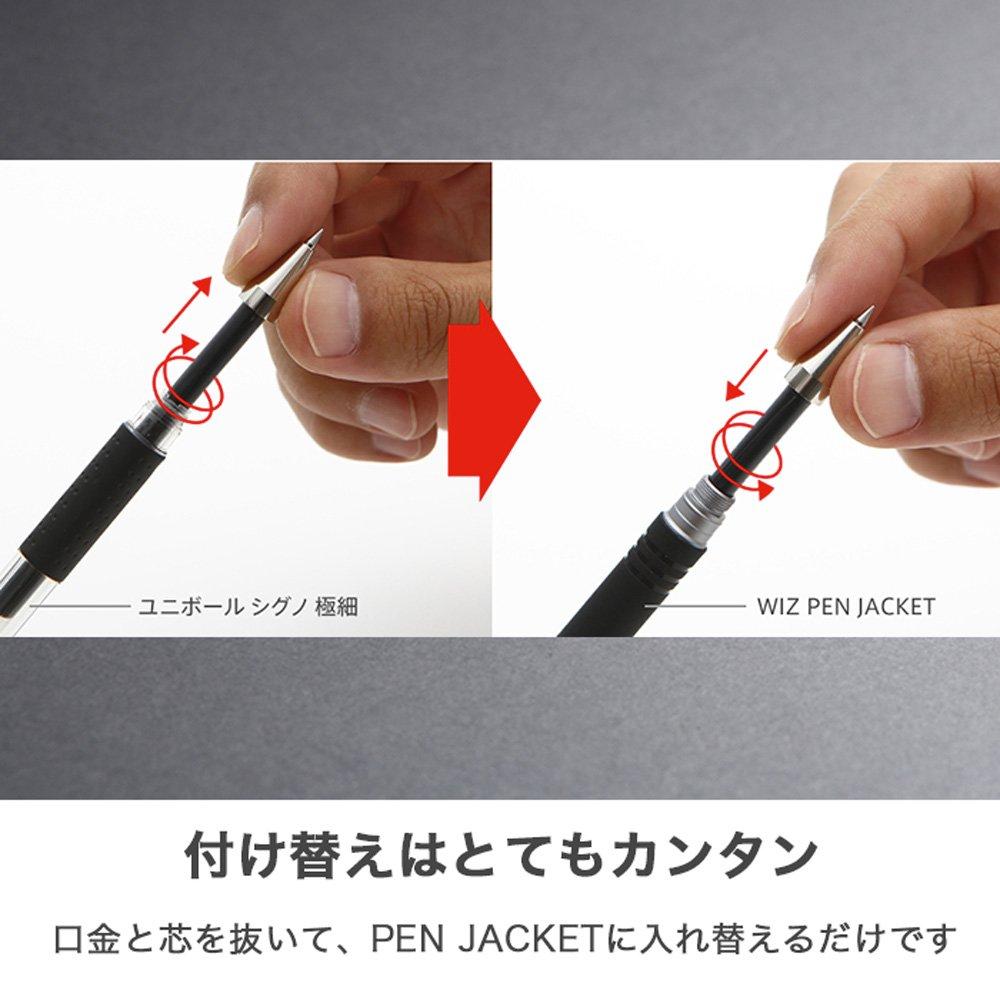 Deff Signo Extra Fine Series Pen Jacket Aluminum Jacket Case Sold WIZ Silver Uni-ball (Pen Separately) (WAC-UNISIG01SV)
