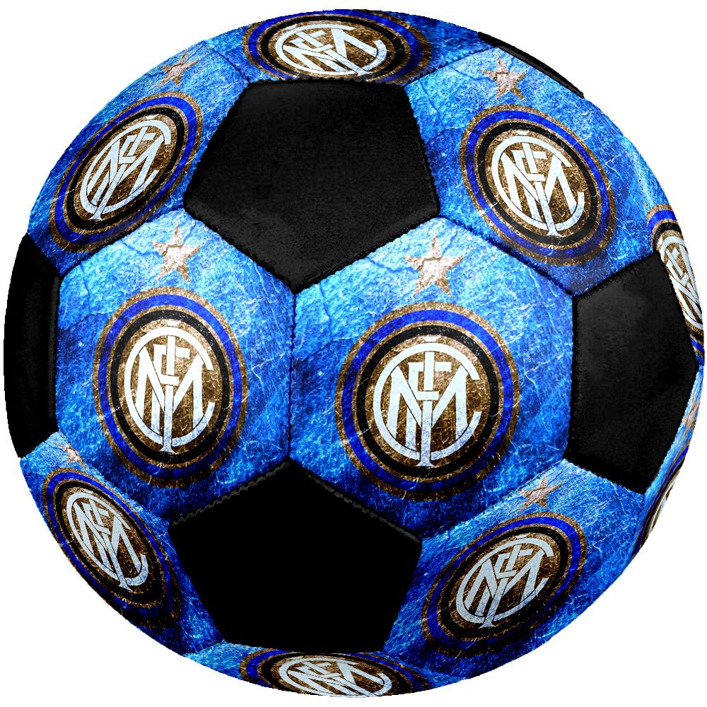 TAGLIA 5 Pallone da Calcio FC Internazionale Milano Colorato Per Tutte le Età Cucito a Macchina PVC Pronto per la Competizione Resistente Alta Rimbalzabilità