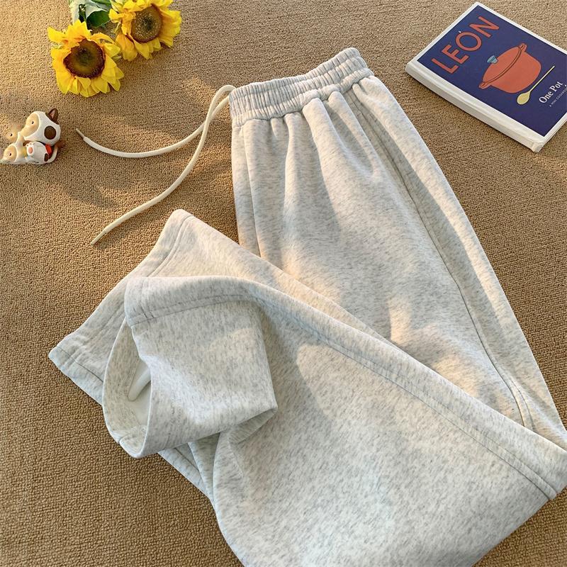 Heavy Duty Sweatpants for Men's Spring and Autumn New Trend Loose Straight Drawstring Casual Sports Pants
