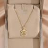 Cross-border Care Bear Zircon Necklace: Simple Pendant with O-chain