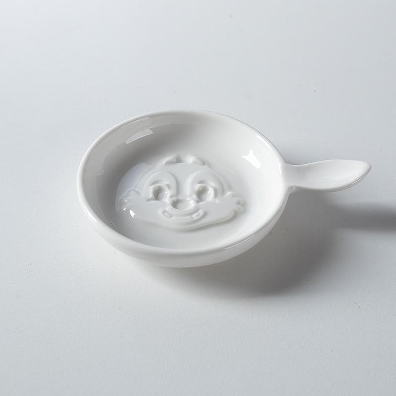 Sauce Ceramic Embossed Cartoon Snack Dish For Dipping
